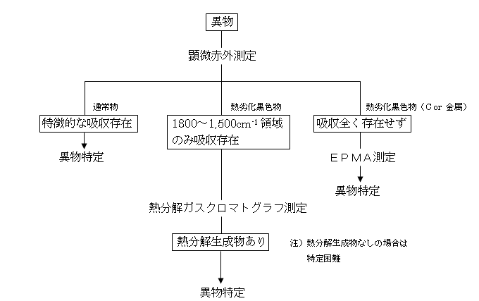 図1:黒色異物の同定