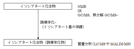 イソシアネート化合物の構造解析