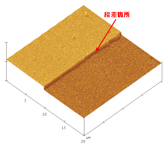 図1:エッチング段差の形状イメージ